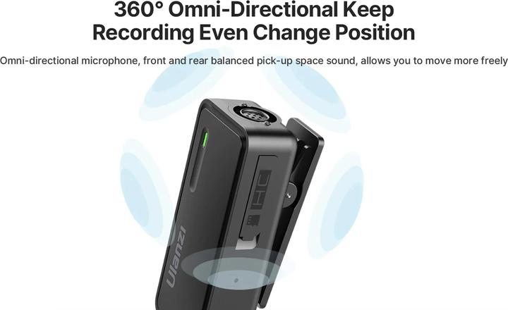 Immagine prodotto Ulanzi Microfono UW-MIC 2,4GHz - USB Tipo-C