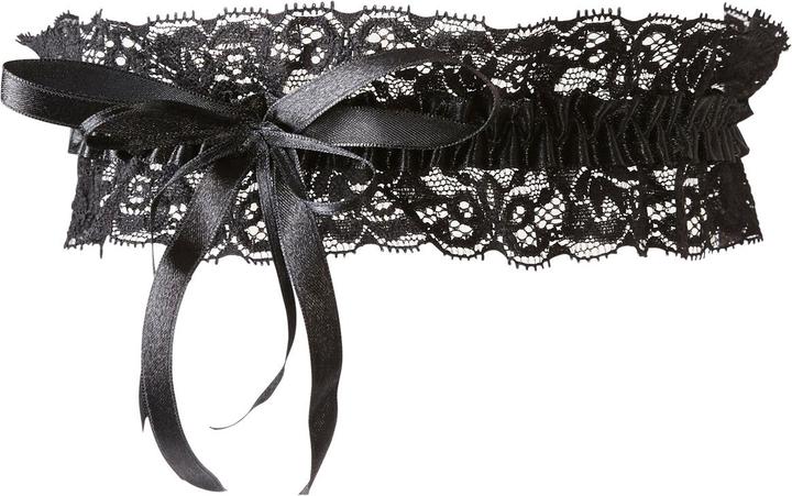 Cottelli Collection Spitzen-Strumpfband schwarz (One Size)