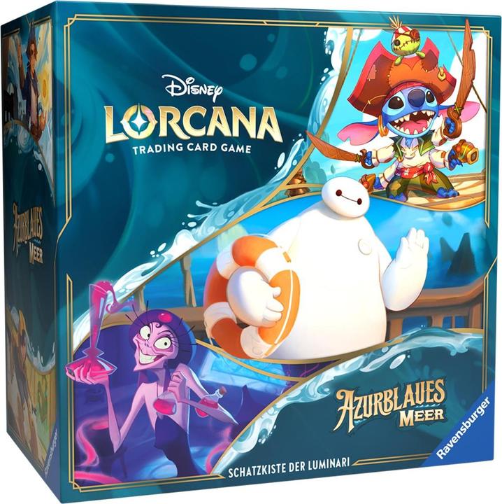 Produktbild Disney Lorcana: Azurblaues Meer - Schatzkiste der Luminari -D- (Deutsch, Booster Display)