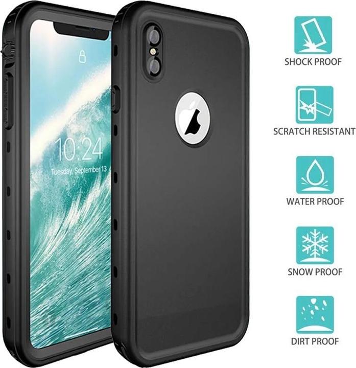 Produktbild Redpepper Apple iPhone Xs Max - IP68 Dot+ Series Wasserdichtes Outdoor Case, schwarz (Apple iPhone XS Max)