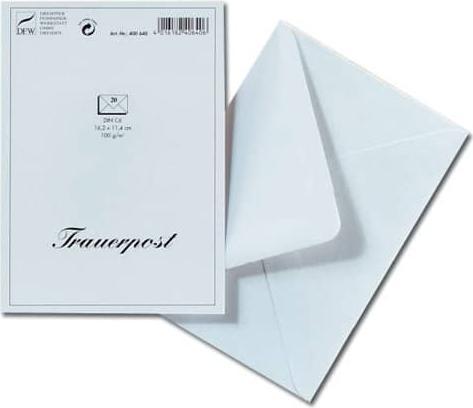Produktbild Venceremos Briefumschlag Trauer C6 20 Stück (C6, 20 x)