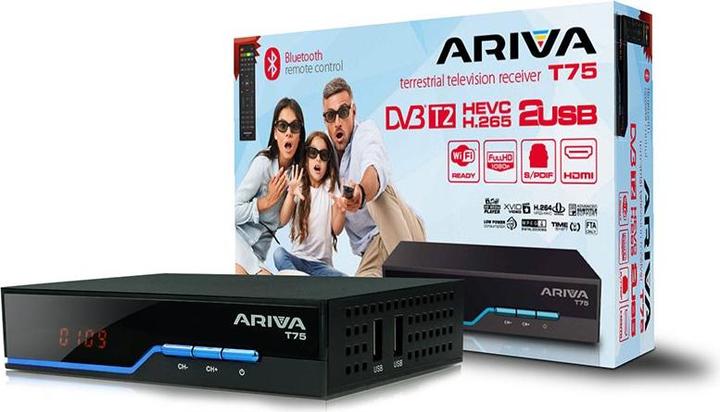 Image du produit Ferguson Tuner DVB-T2 Ariva T75 H265 HEVC (DVB-T2, DVB-S, DVB-S2, DVB-T)