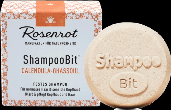 Rosenrot ShampooBit Calendula-Ghassoul (Festes Shampoo)