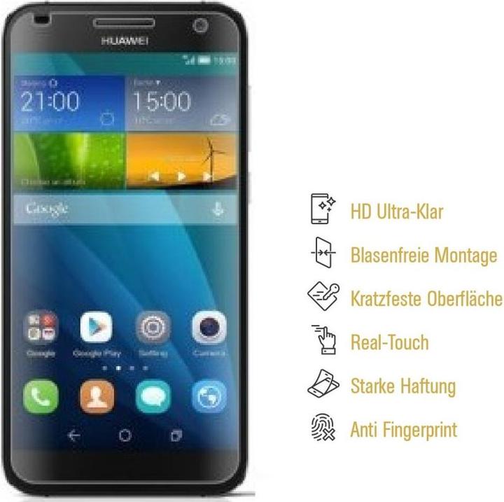 Actual product image Protectorking 2x Panzerfolie Anti-Shock HD Klar (2 Piece, G7)