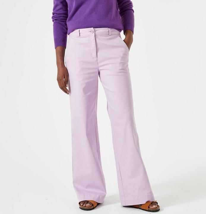 Actual product image Anne Weyburn Wide Chino Trousers (34)