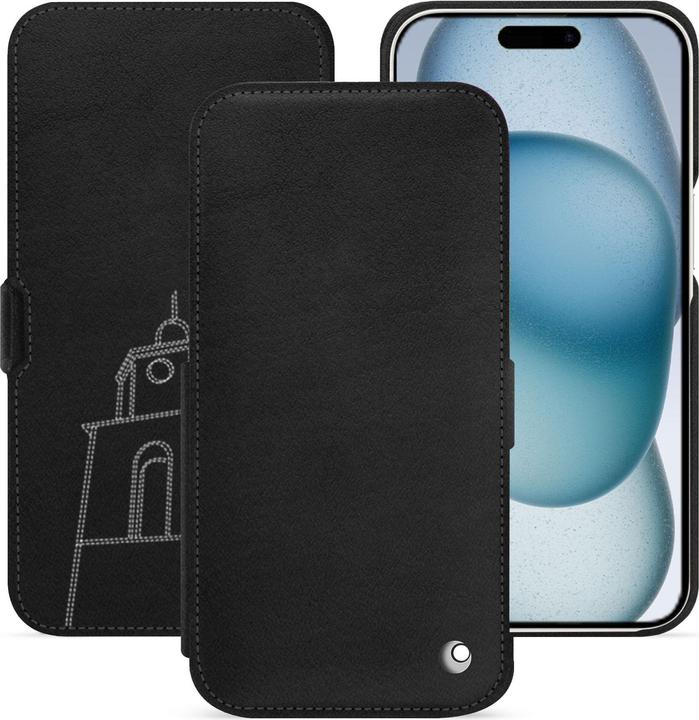 Actual product image Noreve Horizontal leather flap shell (Apple iPhone 15)