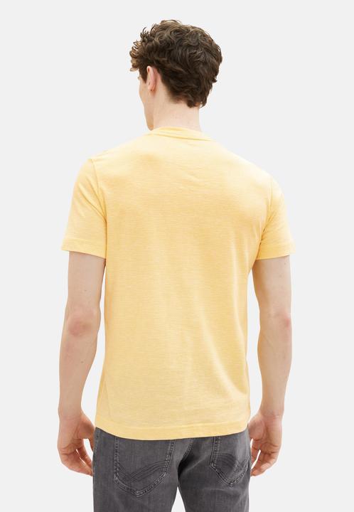 Image du produit Tom Tailor T-Shirt Gestreiftes Kurzarmshirt mit Rundhalsausschnitt und Foto-Print (XL)