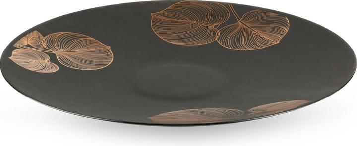 Produktbild Eurofirany LIMITED COLLECTION VICTORIA5 Dekorativer Teller ∅ 37 x 4 cm, Farbe: Schwarz, Gold (1 x, 37 cm)