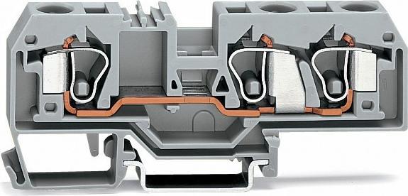 Actual product image Wago Vago 3rd conductor gray 10mm2 connector (284-681)