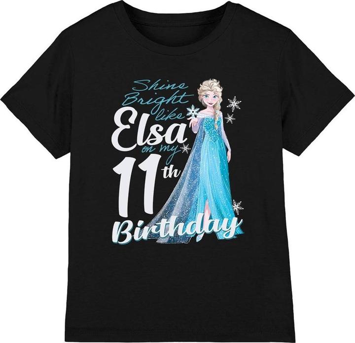 Actual product image Disney Frozen Childrens/Kids Bright Like Elsa 11th Birthday T-Shirt (152, 158)
