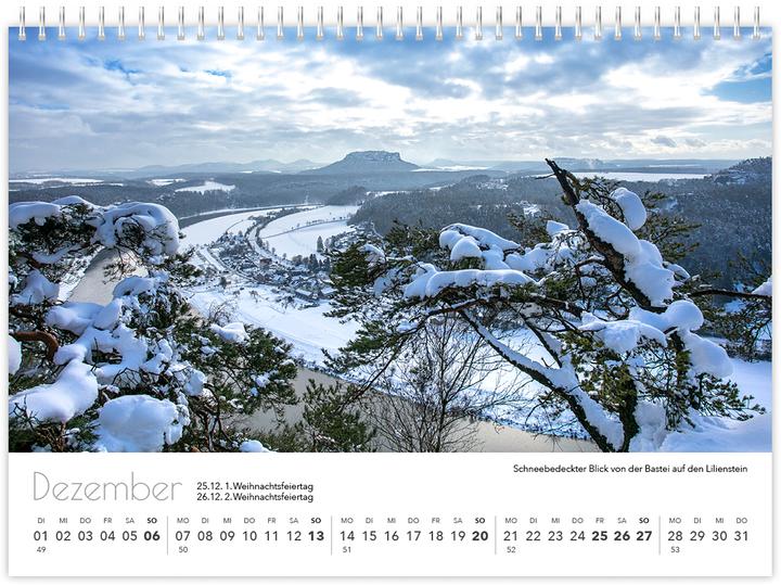 Actual product image Kalender Schsische Schweiz kompakt 2026 (21 x 15 cm, German)