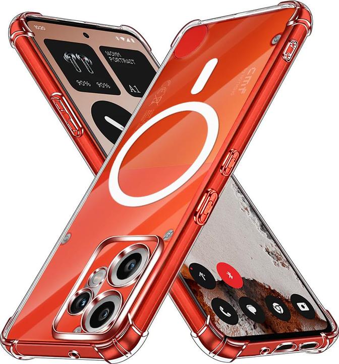 Actual product image Techsuit - Shockproof Clear Silicone MagSafe - Nothing CMF Phone 2 Pro - Clear (Nothing Phone (2))