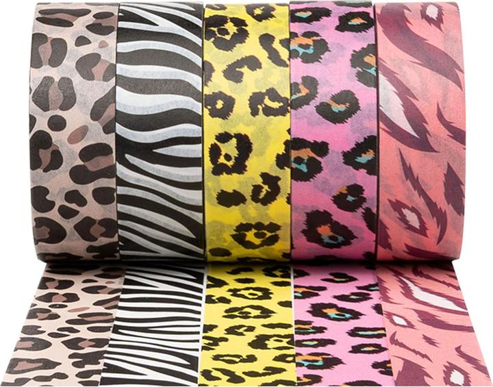 Immagine prodotto Colorations Washi tape motivo animali 5 rotoli, 5mtr.