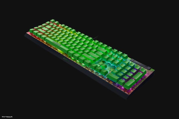 Produktbild Razer Blackwidow V4 X Minecraft Green Us (US, Kabelgebunden)