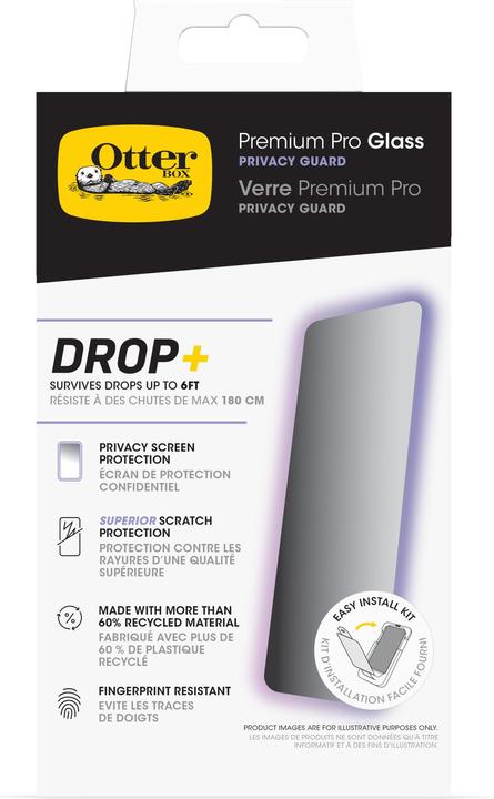 Actual product image OtterBox Premium Pro Glass Privacy Screen Protector (1 Piece, Apple iPhone 16 Pro Max)