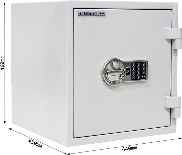Image du produit Rottner coffre-fort ignifuge pour documents S2 Fire Safe 40 serrure électronique (33 l)