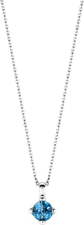 Ti Sento Milano Collier mit dunkelblauem Crystal 3926DB/42 (925 Sterling Silber, 48 cm)