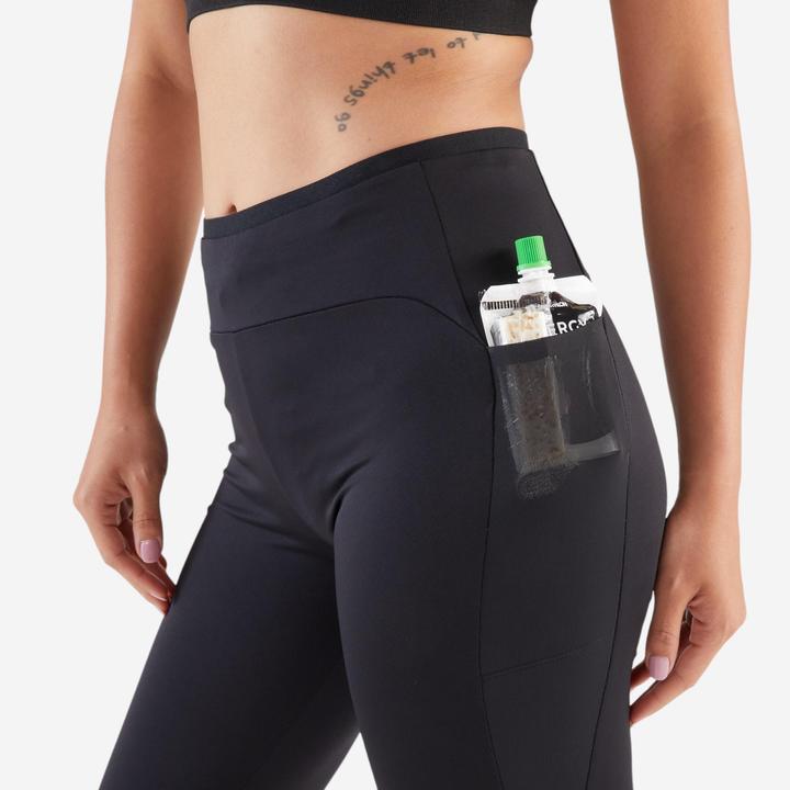 Actual product image Kiprun Lauftights lang Damen - 500 Comfort schwarz (W28/L31)