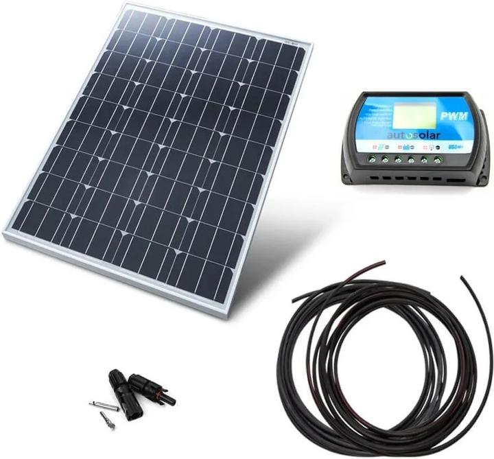 Actual product image Autosolar Solar system 100W with 10A PWM charge controller (100 W)