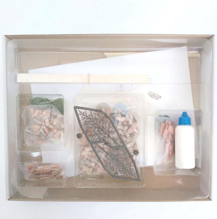 Image du produit Block Cuit. Kit maquette 3D en céramique -Ancien moulin à vent (20 x 17 x 20 cm)