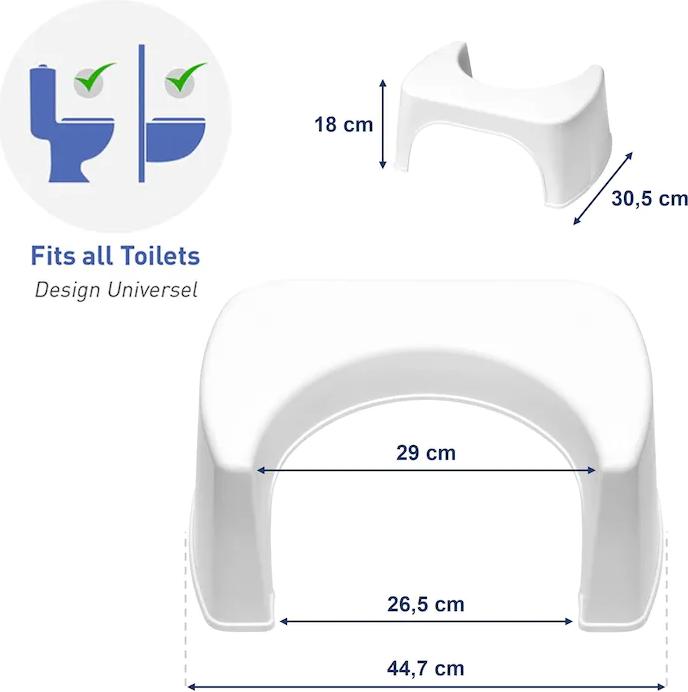 Image du produit Well Care Tabouret de toilette Blanc