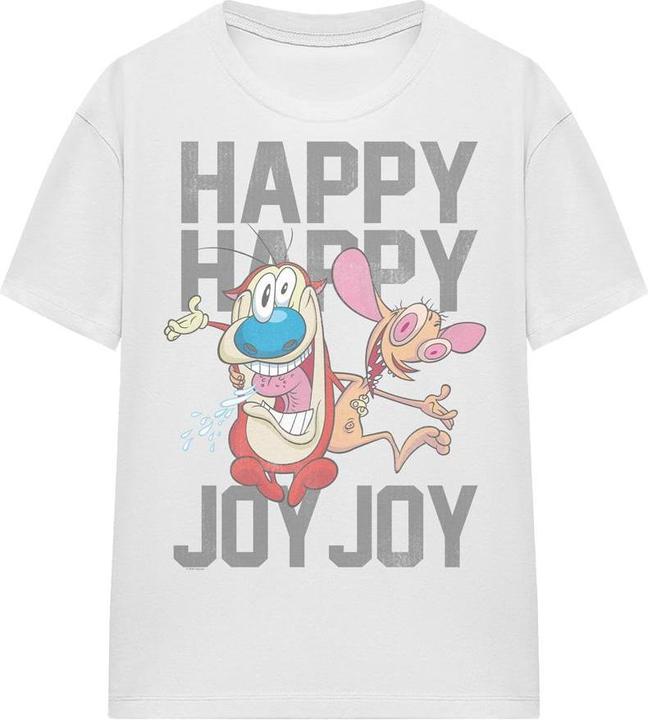 Immagine prodotto Ren & Stimpy Happy Happy Joy Joy Maglietta Adulto Unisex (XL)