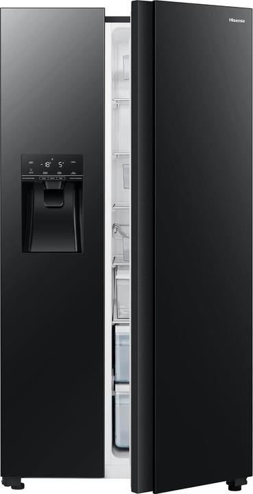 Image du produit Hisense RS694N4GBE Side-by-Side Kühlkombination Freistehend 562 l E Schwarz (562 l)