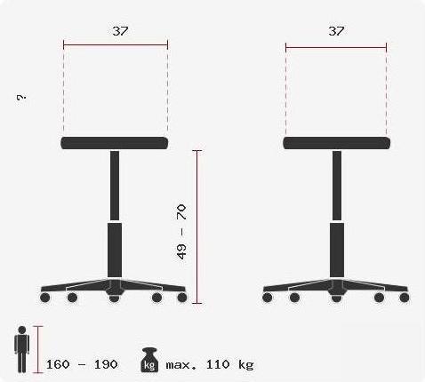 Actual product image Topstar high bob