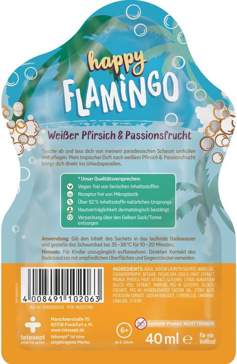 Produktbild Tetesept Glücklicher Flamingo (40 ml, Schaumbad)