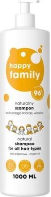 Image du produit NoName Shampooing naturel pour tous types de cheveux 1000ml Happy Family (1000 ml, Shampoing liquide)
