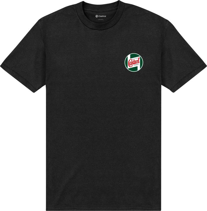 Actual product image Castrol Unisex Adult Logo Pocket Print T-Shirt (L)