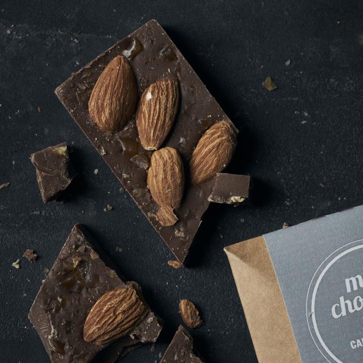 Actual product image Nicolas Vahé Caramel Salt Almonds (50 g)