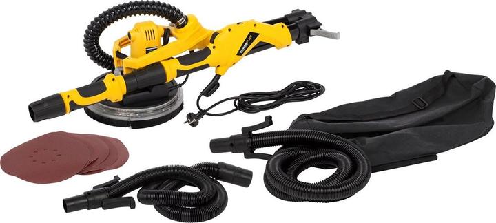 Produktbild Powerplus Trockenausbau-schleifer teleskopisch 1050W Ø225mm - 6 Acc. (Tellerschleifer, 1050 W)