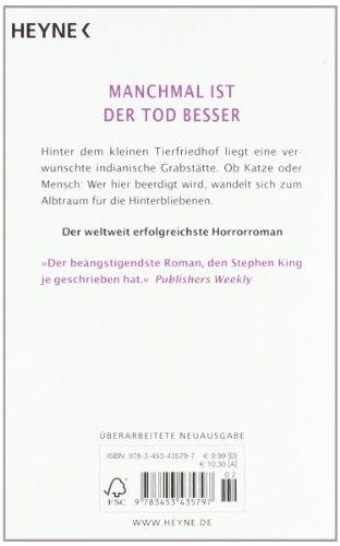 Produktbild Friedhof der Kuscheltiere (Deutsch, Stephen King, 2011)
