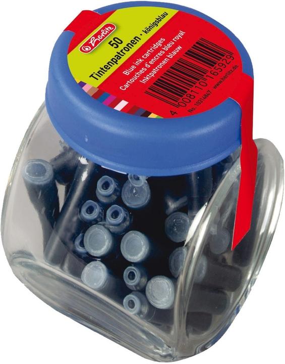 Produktbild Herlitz Tintenpatronen im Glas, k”nigsblau (Tintenfass, Blau)