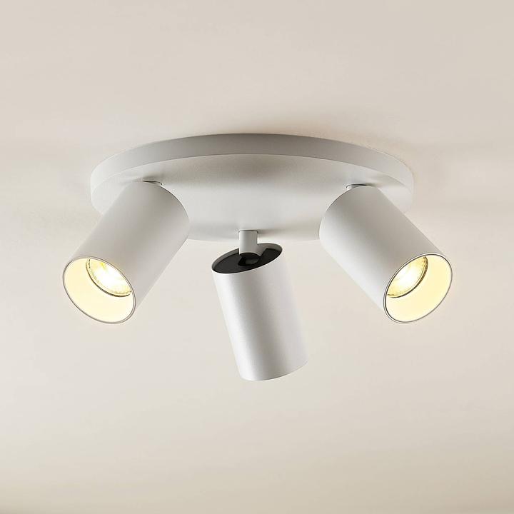 Immagine prodotto Arcchio Faretto da soffitto Brinja, rotondo, 3 luci, bianco (GU10)