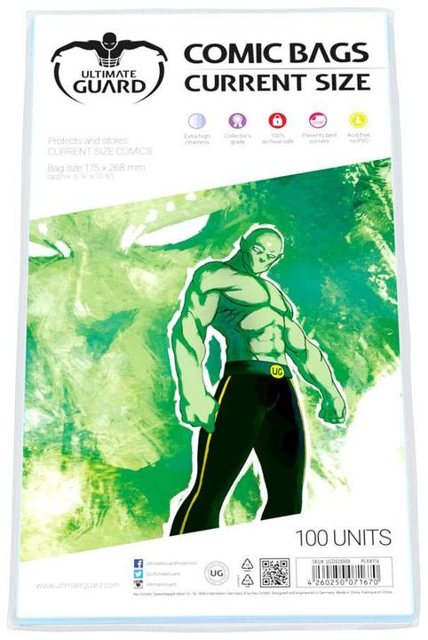 Actual product image Ultimate Guard Comic Bags Current Size (100)