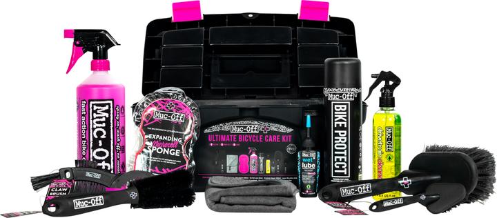 Actual product image Muc-Off Ultimate Bicycle Kit (1800 ml, Bicycle cleaner, Chain cleaner, Universal Lubricant, Sponge, Care set)