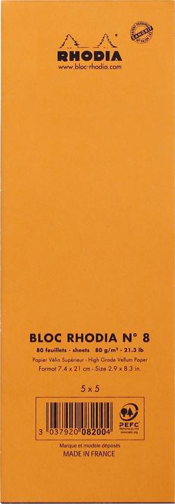 Produktbild Rhodia Blöcke geheftet 80g Basics (A4, Kariert, Weicher Einband)