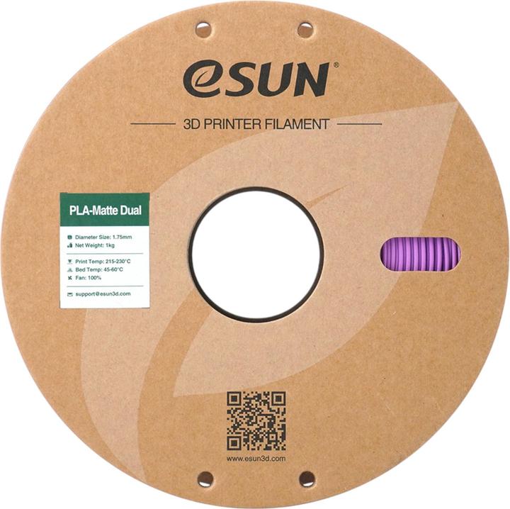 Produktbild eSUN PLA MATTE DUAL 1,75mm PURPLE BLUE 1kg (PLA, 1.75 mm, 1000 g, Mehrfarbig)