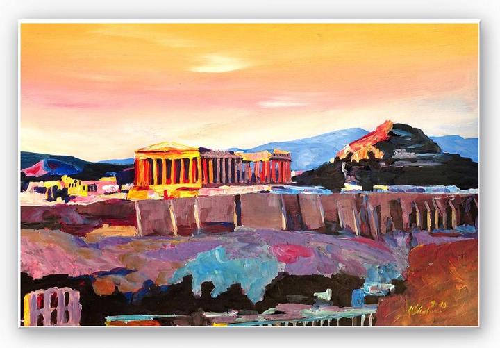 Actual product image Trenddeko Bleichner - Acropolis in Athens (60 x 40 cm)