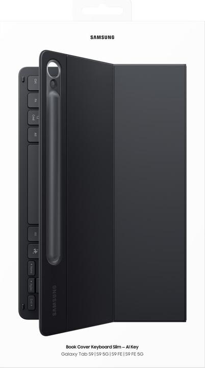 Actual product image Samsung Book Cover Keyboard Slim Tab S9 (Galaxy Tab S9 FE, Galaxy Tab S9)
