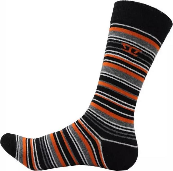 Image du produit DUKE Mens Roxton D555 Striped Cotton Kingsize Ankle Socks (Pack of 3) (Lot de 3, 49 - 52)