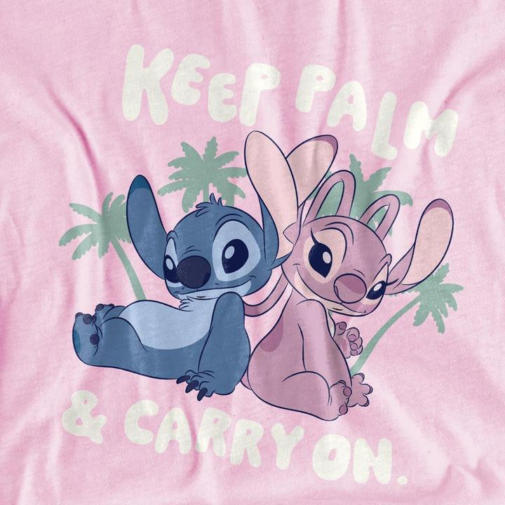 Actual product image Lilo & Stitch Childrens/Kids Keep Palm Stitch & Angel T-Shirt (104)
