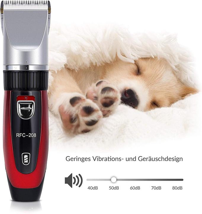 Image du produit Ceramics RFC-208 Kit de toilettage pour animaux domestiques (rouge) (Chien, Chat)