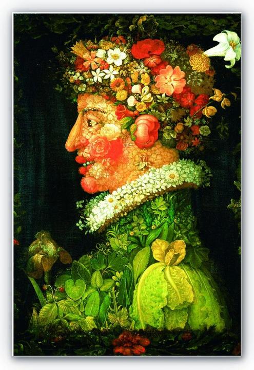 Actual product image Trenddeko Arcimboldo - The spring (30 x 45 cm)