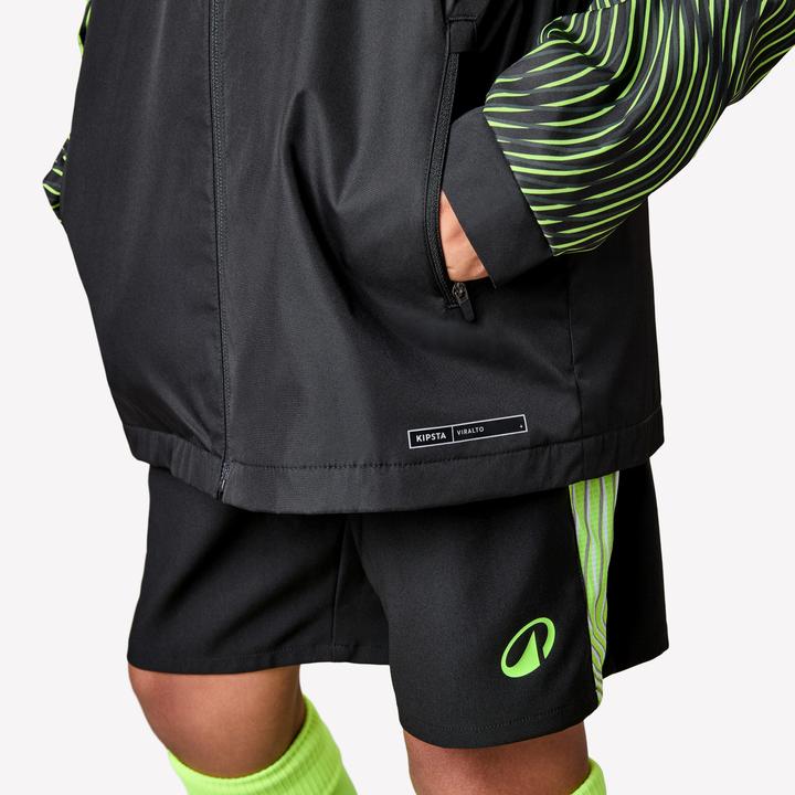Image du produit Kipsta Coupe-Pluie De Football Enfant Viralto Jr Wavy Noir & Jaune Fluo (122)