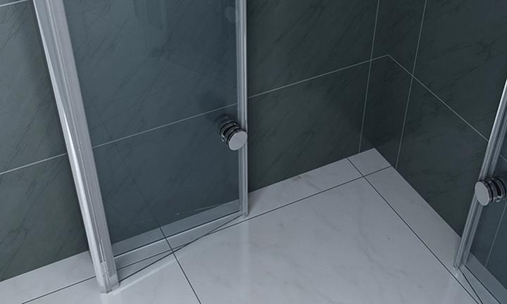 Actual product image Jet-Line Folding shower 100x100x200cm clear glass (95 cm, 95 cm, 200 cm)