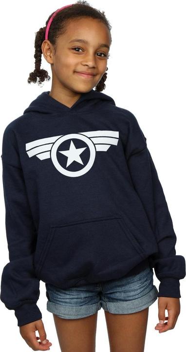 Immagine prodotto Captain America Super Soldier Felpa con Cappuccio Ragazze (152, 158)