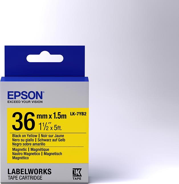 Actual product image Epson LABEL CASSETTE LK-7YB2